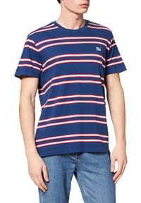 Lee - LEE BASIC STRIPE TEE MĘSKI T-SHIRT REGULAR FIT WASHED BLUE L61LEELR