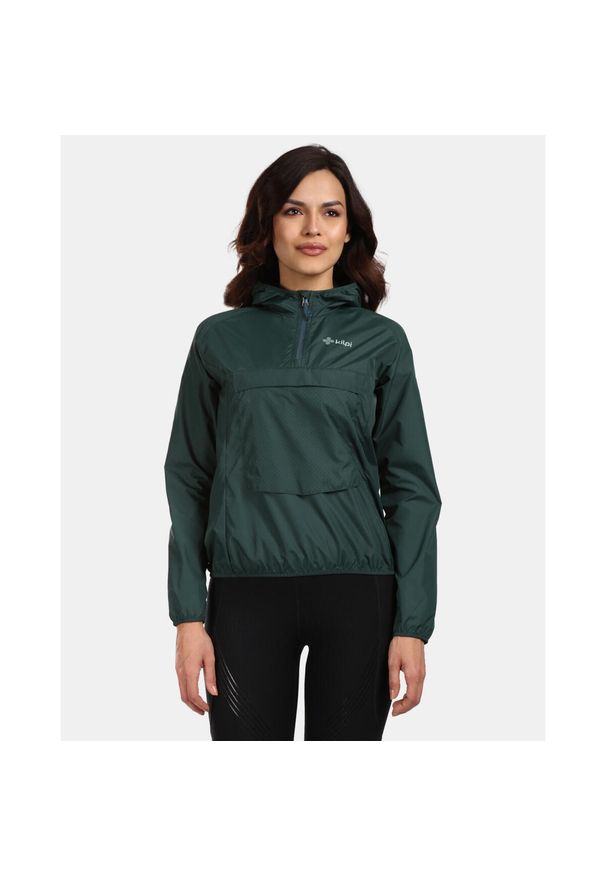 Damska ultralekka kurtka do biegania Kilpi ANORI-W. Kolor: zielony. Materiał: softshell. Sport: turystyka piesza