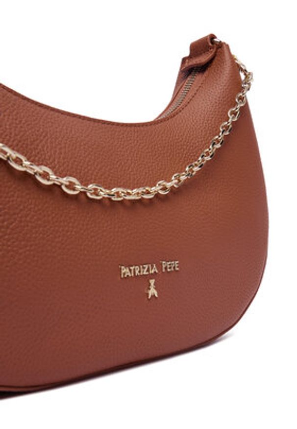 Patrizia Pepe Torebka 8B0310/L001-B111 Brązowy. Kolor: brązowy. Materiał: skórzane