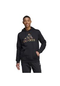 Adidas - Bluza z kapturem męska ADIDAS Gym & Pilates. Typ kołnierza: kaptur. Kolor: zielony, wielokolorowy, czarny, brązowy. Materiał: włókno, materiał, bawełna. Sport: joga i pilates