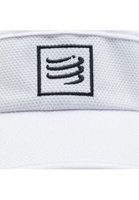 Compressport Daszek Visor CU00054B Biały. Kolor: biały. Materiał: materiał, poliester #3