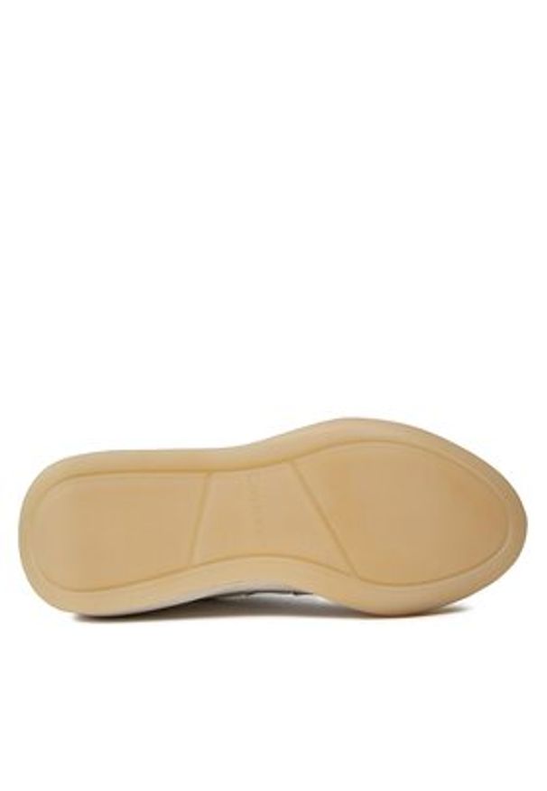 Calvin Klein Sneakersy Wedge Lace Up Epi Mono HW0HW01899 Biały. Kolor: biały. Materiał: skóra