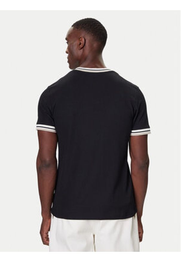 Nautica T-Shirt N1S03473 Czarny Regular Fit. Kolor: czarny. Materiał: bawełna