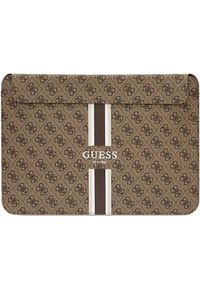 Etui Guess Guess Sleeve GUCS14P4RPSW 14" brązowy/ brown 4G Printed Stripes. Kolor: brązowy