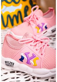 Casu - Różowe buty sportowe sznurowane casu 204/23m. Kolor: różowy #1