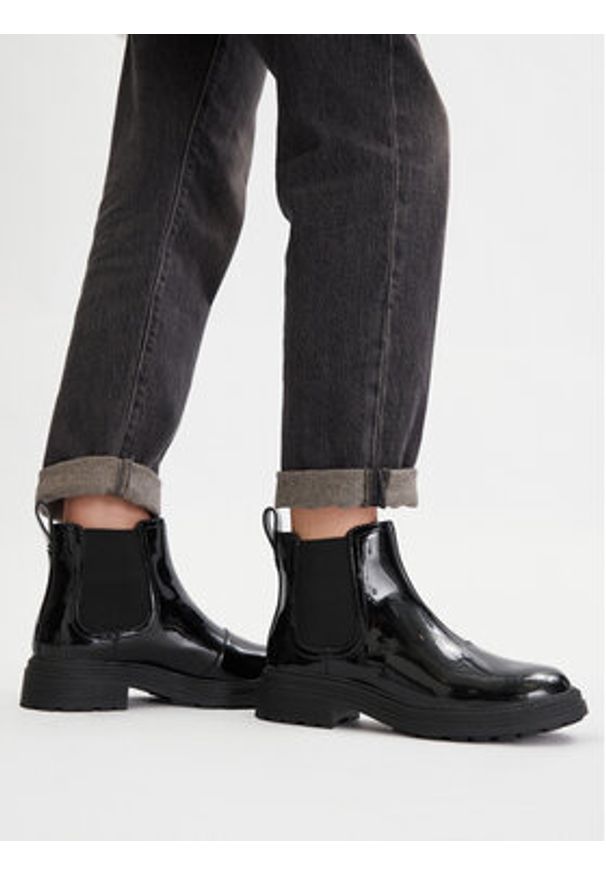 Clarks Sztyblety Orinoco3 Lane 26184623 Czarny. Kolor: czarny. Materiał: skóra, lakier