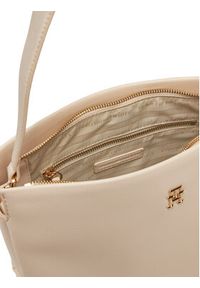 TOMMY HILFIGER - Tommy Hilfiger Torebka Th Legacy Med Satchel AW0AW17173 Écru. Materiał: skórzane #3