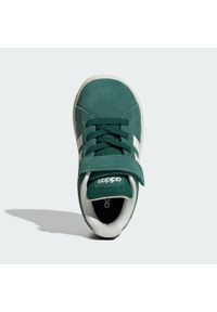 Adidas - Buty Grand Court 2.0 Kids. Kolor: biały, wielokolorowy, zielony, czarny