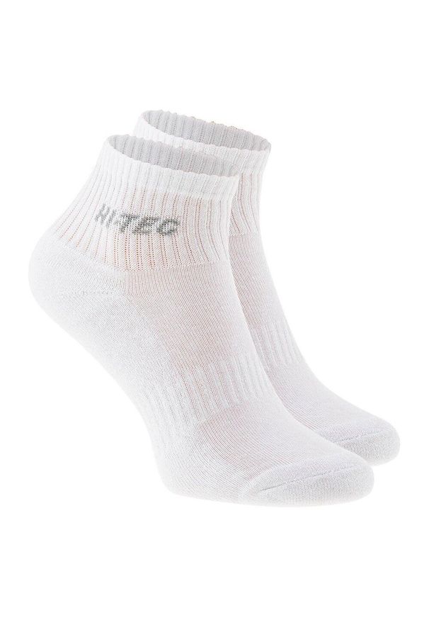 Hi-tec - Skarpetki Unisex Dla Dorosłych Z Logo Quarro (zestaw 3 Sztuk). Kolor: biały. Sport: turystyka piesza