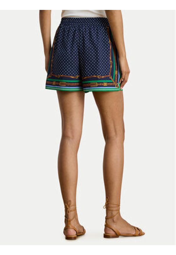 Lauren Ralph Lauren - LAUREN RALPH LAUREN Szorty materiałowe 200B20822001 Granatowy Regular Fit. Kolor: niebieski. Materiał: syntetyk