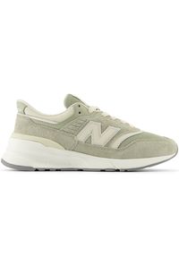 Buty unisex New Balance U997REF – zielone. Okazja: na co dzień. Kolor: zielony. Materiał: guma, materiał, skóra, syntetyk. Szerokość cholewki: normalna