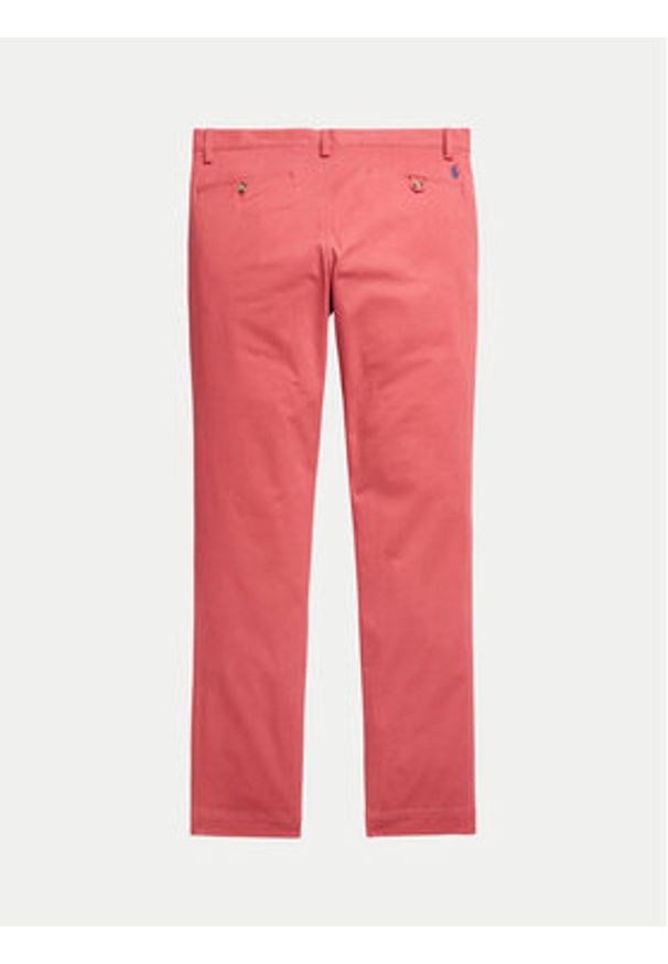 Polo Ralph Lauren Chinosy 710704176005 Różowy Slim Fit. Kolor: różowy. Materiał: bawełna