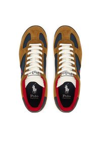 Polo Ralph Lauren Sneakersy 809974040001 Brązowy. Kolor: brązowy. Materiał: skóra, zamsz #2
