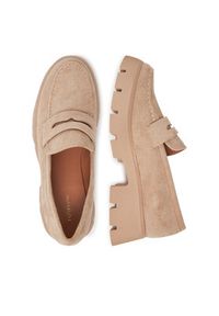 DeeZee Loafersy 8-124-1 Beżowy. Kolor: beżowy. Materiał: materiał