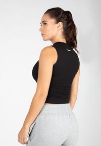GORILLA WEAR - Livonia Crop Top - Czarny. Kolor: czarny. Sport: fitness