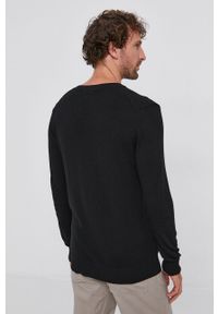 Sisley Sweter męski kolor czarny. Okazja: na co dzień. Kolor: czarny. Długość rękawa: długi rękaw. Długość: długie. Styl: casual #3
