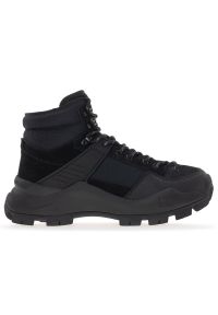 Buty Tommy Jeans Urban Hibryd Boot EM0EM01489-BDS - czarne. Kolor: czarny. Materiał: guma, skóra, materiał. Szerokość cholewki: normalna