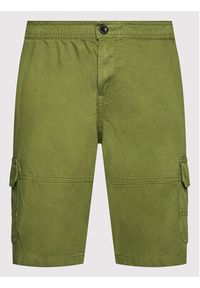 Tom Tailor Szorty materiałowe 1031446 Zielony Regular Fit. Kolor: zielony. Materiał: bawełna #3