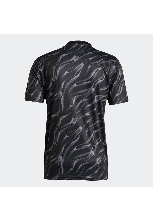 Adidas - Koszulka piłkarska ADIDAS treningowa. Kolor: wielokolorowy, czarny, szary. Sport: piłka nożna