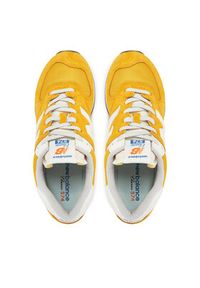 New Balance Sneakersy U574VPY Żółty. Kolor: żółty. Materiał: skóra, zamsz. Model: New Balance 574 #5