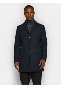 Matinique Płaszcz wełniany 30206267 Granatowy Regular Fit. Kolor: niebieski. Materiał: wełna #1