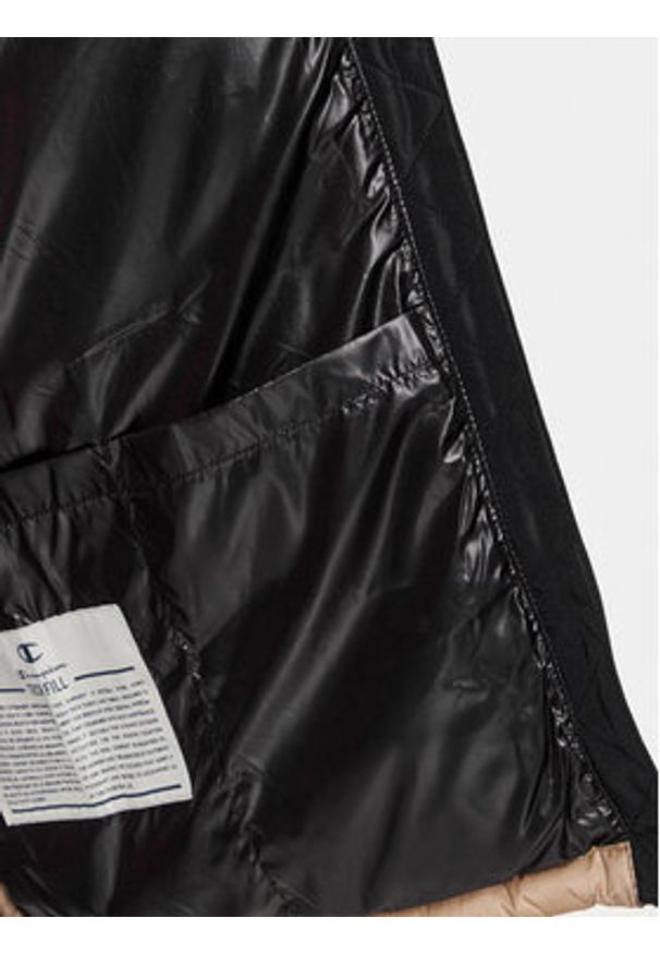 Champion Kurtka przejściowa Hooded Jacket 219190 Beżowy Regular Fit. Kolor: beżowy. Materiał: syntetyk