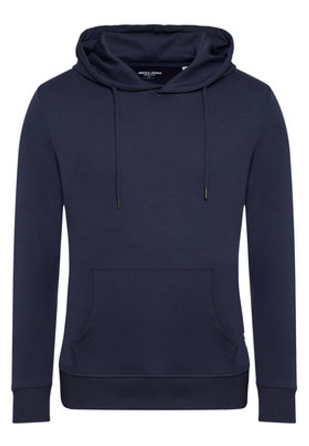 Jack & Jones Bluza Basic 12182537 Granatowy Regular Fit. Kolor: niebieski. Materiał: bawełna