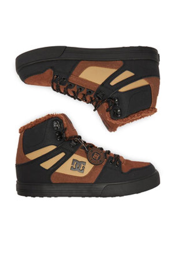 DC Shoes Sneakersy CEO-V5-10118 Brązowy. Kolor: brązowy. Materiał: skóra