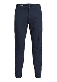 Jack & Jones - Jack&Jones Spodnie materiałowe Paul 12169582 Granatowy Tapered Fit. Kolor: niebieski. Materiał: bawełna #5