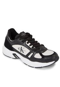 Calvin Klein Jeans Sneakersy Retro Tennis Laceup Coui YM0YM00793 Czarny. Kolor: czarny