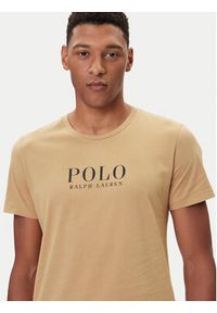 Polo Ralph Lauren T-Shirt 714899613023 Beżowy Regular Fit. Typ kołnierza: polo. Kolor: beżowy. Materiał: bawełna #4