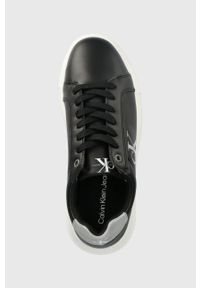 Calvin Klein Jeans sneakersy skórzane Chunky Cupsole Laceup Low YW0YW00701.00T kolor czarny. Nosek buta: okrągły. Zapięcie: sznurówki. Kolor: czarny. Materiał: skóra. Obcas: na platformie #4