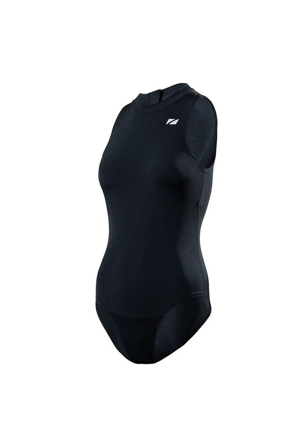 Strój pływacki jednoczęściowy damski ZONE3 OWS Renew High Neck. Kolor: czarny