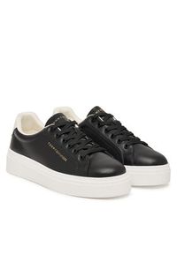 TOMMY HILFIGER - Tommy Hilfiger Sneakersy Chic Cupsole FW0FW09107 Czarny. Kolor: czarny. Materiał: skóra #3