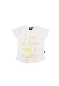 LEONE 1947 APPAREL - Dziewczęcy t-shirt z krótkim rękawem Chic Boxing. Kolor: biały. Długość rękawa: krótki rękaw. Długość: krótkie. Sport: joga i pilates