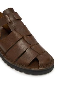 Fracap Sandały D034 Brązowy. Kolor: brązowy. Materiał: skóra #3