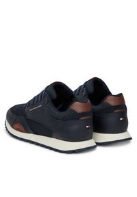 TOMMY HILFIGER - Tommy Hilfiger Sneakersy New Runner Eva Mix FM0FM05522 Granatowy. Kolor: niebieski. Materiał: skóra