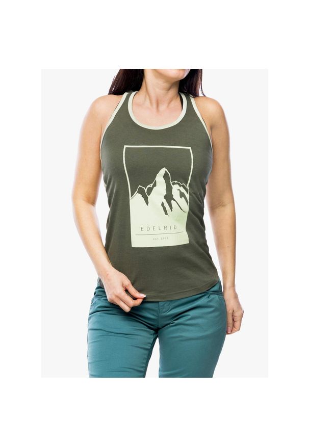 EDELRID - Top wspinaczkowy damski Edelrid Onsight Tank II. Kolor: zielony