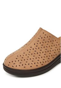 Go Soft Klapki LA3J7701-7 Beżowy. Kolor: beżowy. Materiał: materiał #4