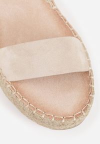 Born2be - Wielokolorowe Sandały z Ozdobą Klamrą i Jutową Platformą Riseth. Okazja: na co dzień. Zapięcie: klamry. Kolor: wielokolorowy. Wzór: aplikacja. Obcas: na platformie. Styl: casual, elegancki #4