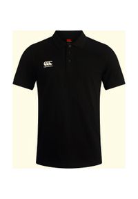 CANTERBURY - Koszulka polo dla dzieci Canterbury Waimak. Okazja: na co dzień. Typ kołnierza: polo. Kolor: czarny. Styl: casual
