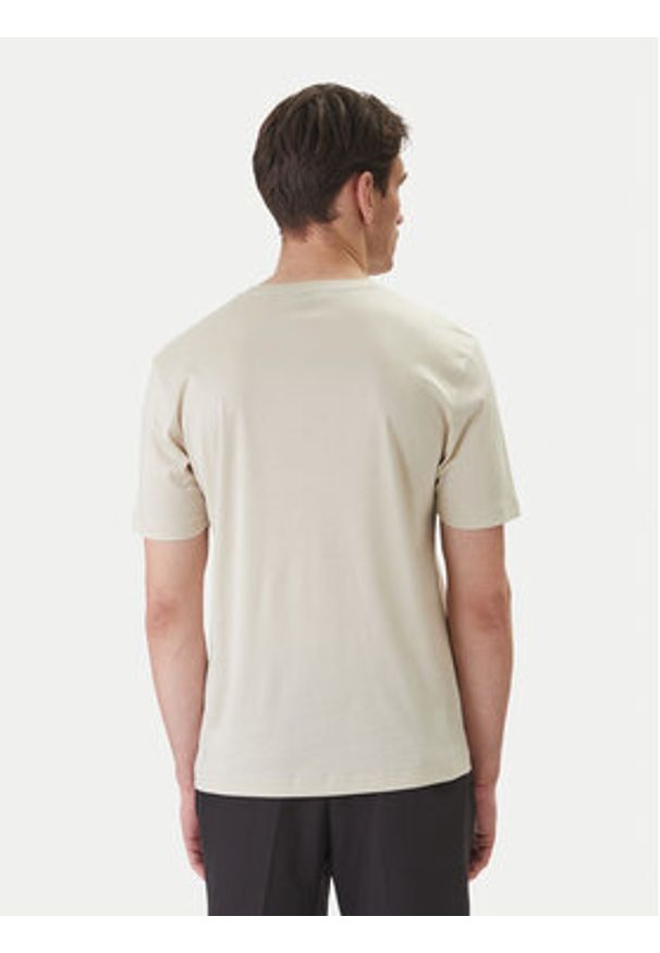 BOSS T-Shirt TS_Unity 50554557 Beżowy Regular Fit. Kolor: beżowy. Materiał: bawełna