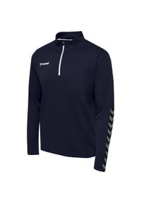 Bluza Hummel demi-zip hmlAUTHENTIC. Kolor: biały, niebieski, wielokolorowy. Materiał: materiał. Sport: piłka nożna, fitness #2
