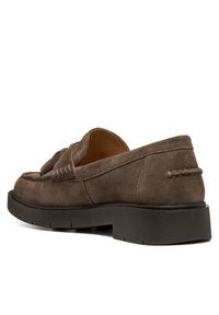 Geox Loafersy D Spherica Ec1 B D65DKA 22 C6029 Brązowy jasny. Kolor: brązowy. Materiał: skóra, zamsz #6