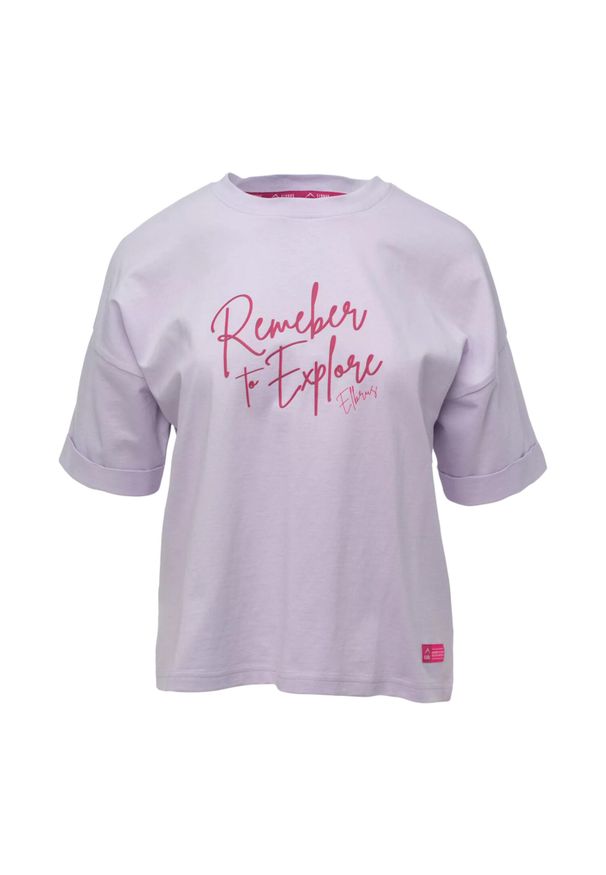 Elbrus - T-shirt Damski Hillevi. Kolor: różowy, wielokolorowy, fioletowy