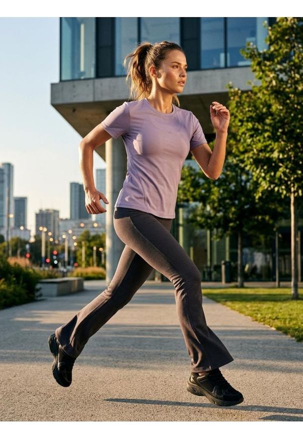 Sinsay - Spodnie flare - szary. Kolor: szary