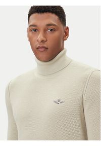 Aeronautica Militare Golf 252MA1583UL00903 Beżowy Regular Fit. Typ kołnierza: golf. Kolor: beżowy. Materiał: wełna, bawełna #3