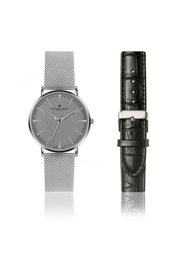 Frederic Graff Silver Eiger FGS006. Rodzaj zegarka: analogowe. Materiał: skóra. Styl: klasyczny