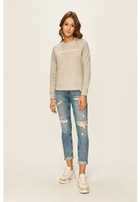 Calvin Klein Jeans - Bluza J20J209761.NOS. Okazja: na co dzień. Kolor: szary. Wzór: nadruk. Styl: casual #2