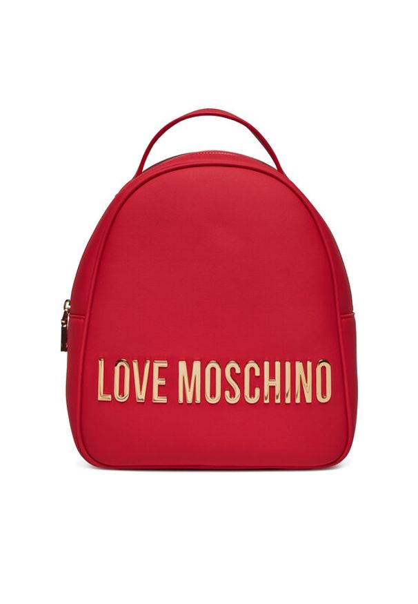 Love Moschino - LOVE MOSCHINO Plecak JC4197PP1IKD0500 Czerwony. Kolor: czerwony. Materiał: skóra